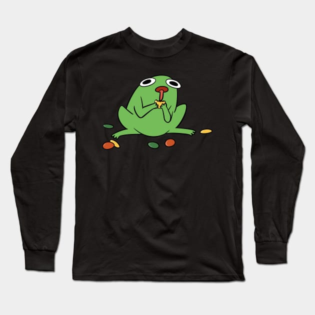 Froggie eating M&M's Long Sleeve T-Shirt by Nucifen